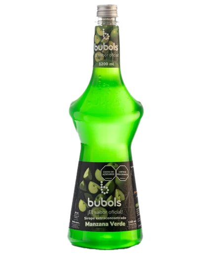 Sirope Bubols sabor a  Manzana verde