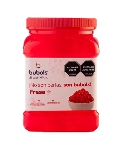 Perlas explosivas bubols con sabor a  Fresa