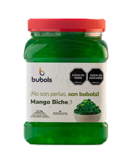 Perlas explosivas bubols con sabor a  Mango biche