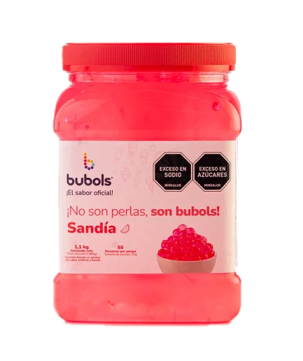 Perlas explosivas bubols con sabor a  Sandía