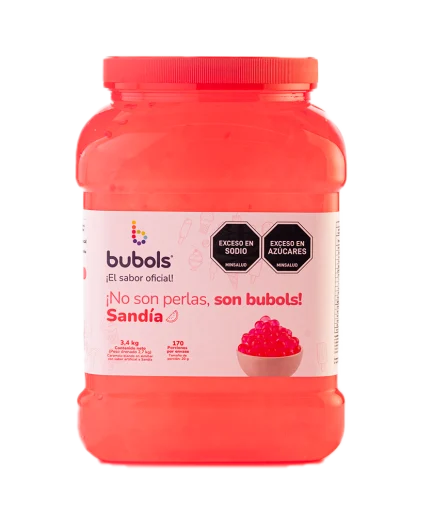 Perlas explosivas bubols con sabor a  Sandía