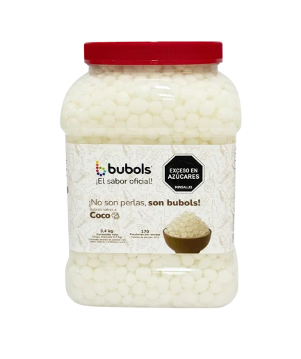 Bubols Perlas Explosivas Sabor a Coco – 3400 g  Pensadas para negocios que buscan diferenciarse.