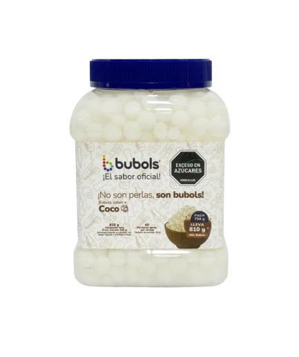Bubols Perlas Explosivas Sabor a Coco – 750 g